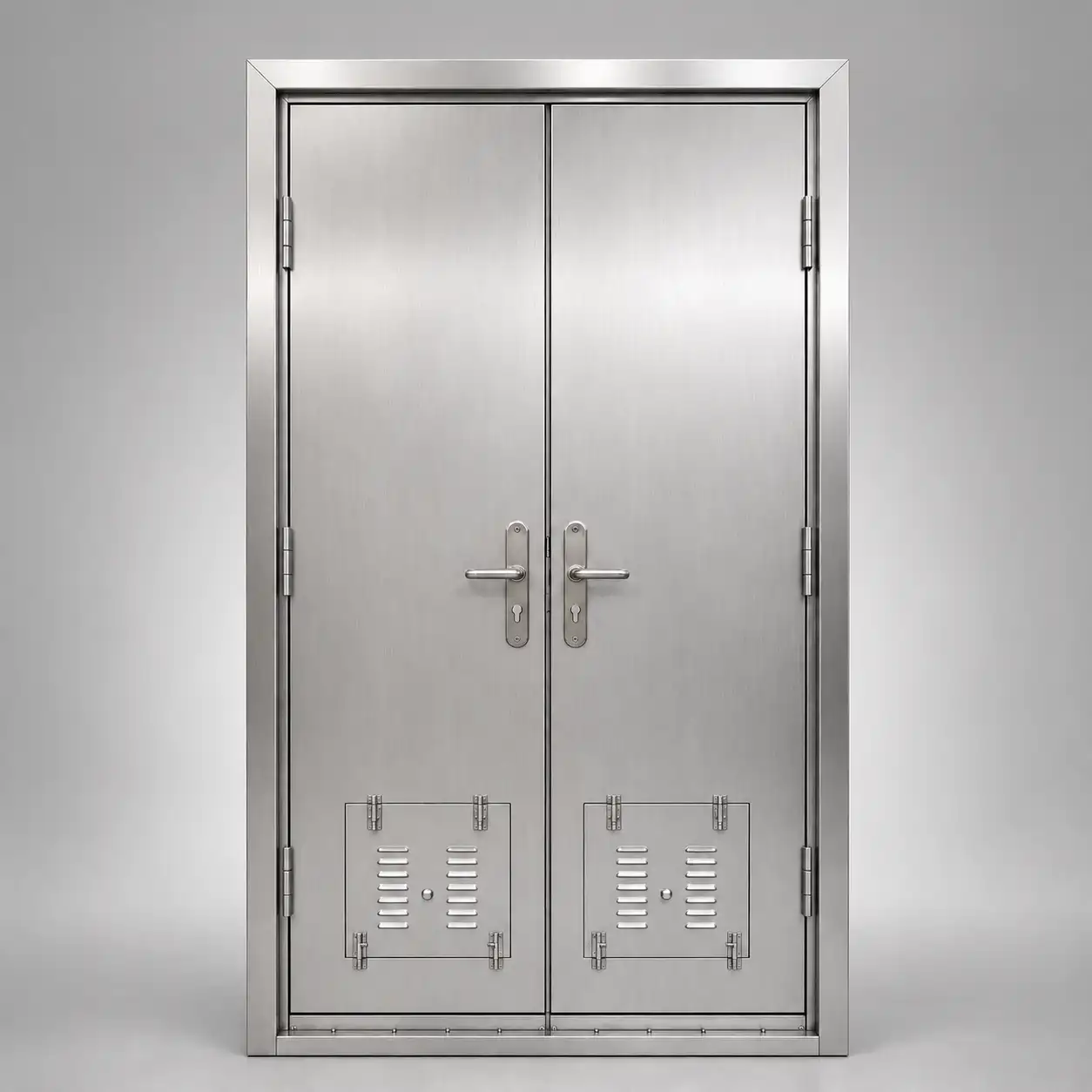 Double Door in Stainless Steel